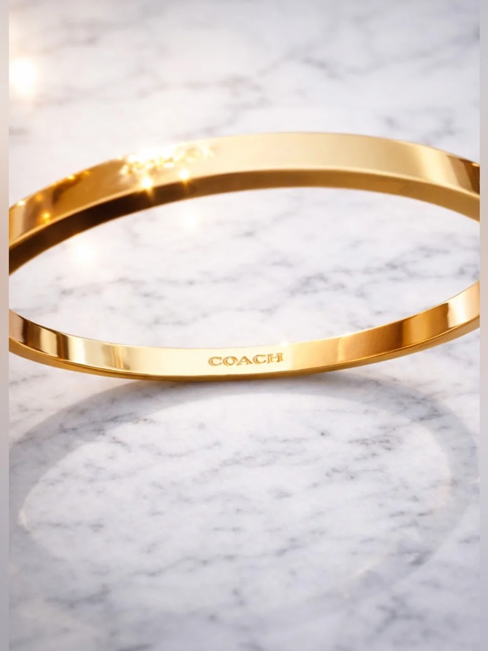 Coach Gold Tone Bangle Bracelet ✨ - Picture 5 of 5